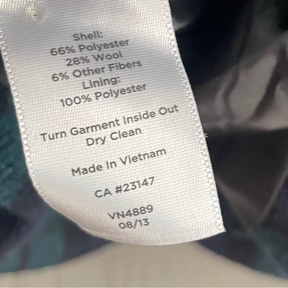 Talbots Green Tartan Plaid Wool Blend Blazer 12 Petite - Picture 10 of 11